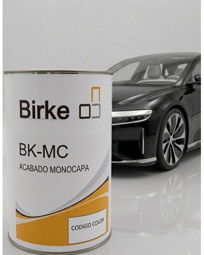 Pintura monocapa profesional BIRKE para repintado de vehículos en colores lisos.