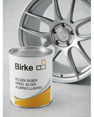 Pintura de aluminio técnica BIRKE para restauración profesional de llantas